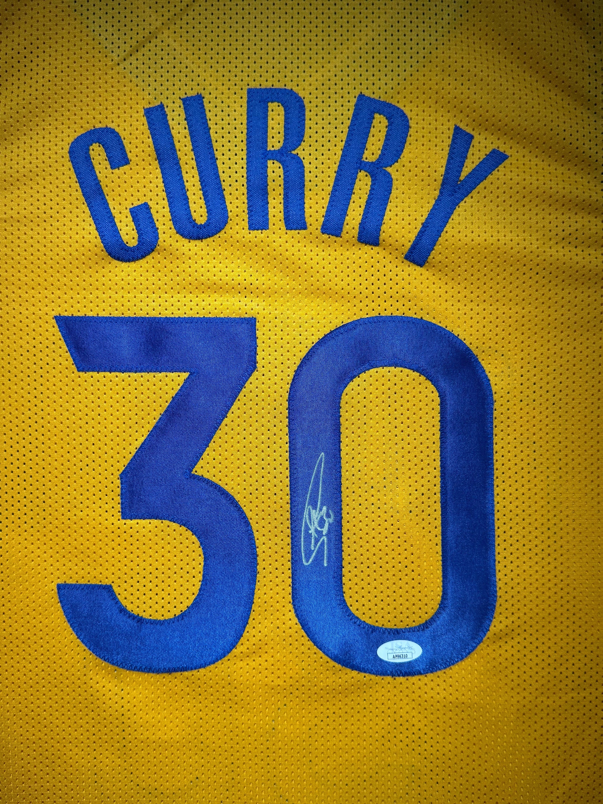 Maillot Custom Golden Sate Warriors signe par Stephen Curry et certifie par JSA authentic-signatures