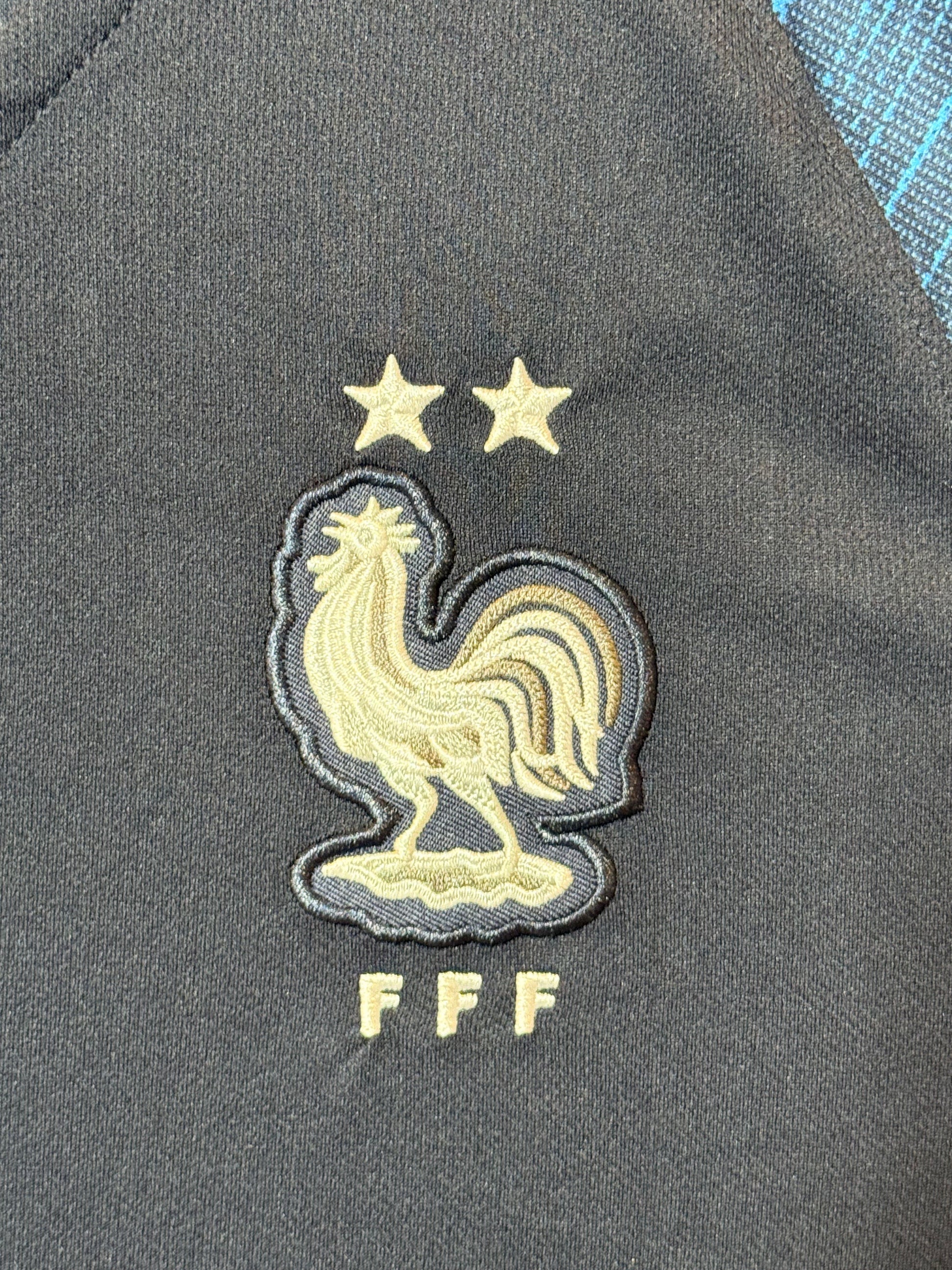 Maillot Authentique Equipe de France Finale Coupe du Monde 2018 signé par Ousman Dembele et certifié par Beckett authentic-signatures