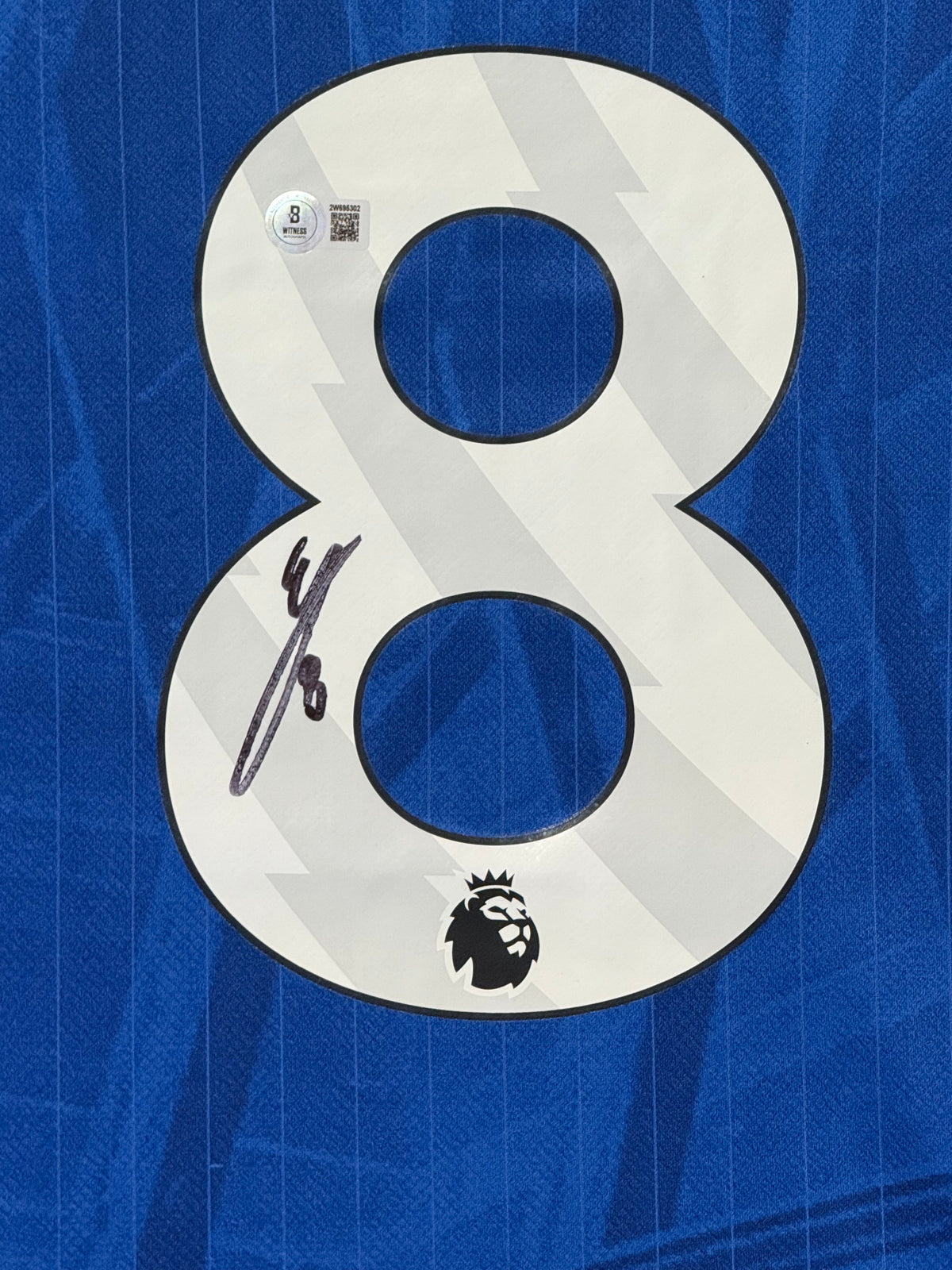 Enzo Fernandez Signed Authentic Chelsea Jersey, Certified by Beckett authentic-signatures Football Authentic Signatures