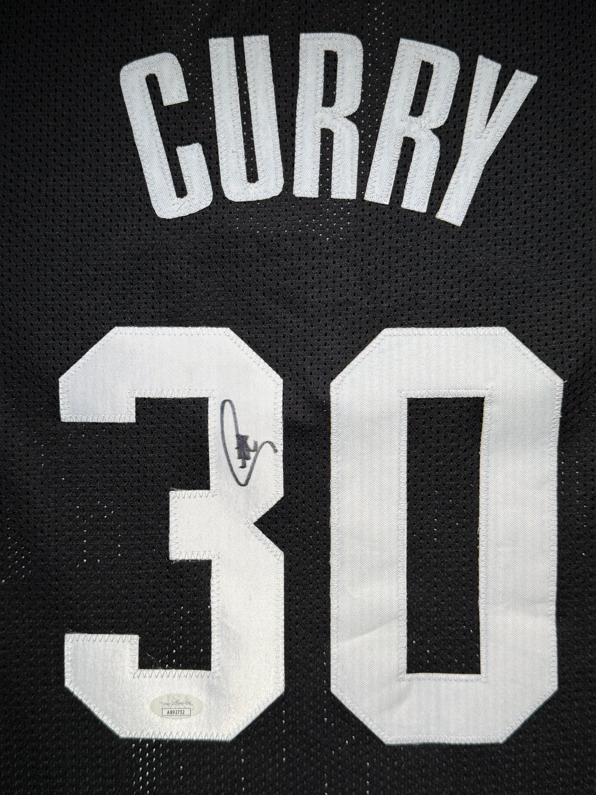 Maillot Custom Golden Sate Warriors signe par Stephen Curry et certifie par JSA authentic-signatures
