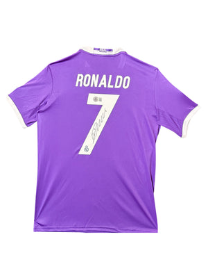 Maillot Exterieur signe par Cristiano Ronaldo Real Madrid CF 2016-17 Certifie par Beckett authentic-signatures