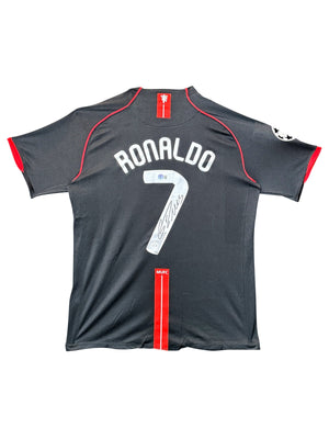 Maillot Authentique Manchester United 2007-08 signé par Cristiano Ronaldo certifié par Beckett authentic-signatures