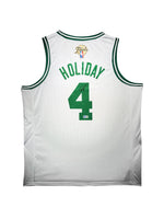 Maillot Finals Patch Authentique Exterieur signe par Jrue Holiday certifie par Beckett authentic-signatures