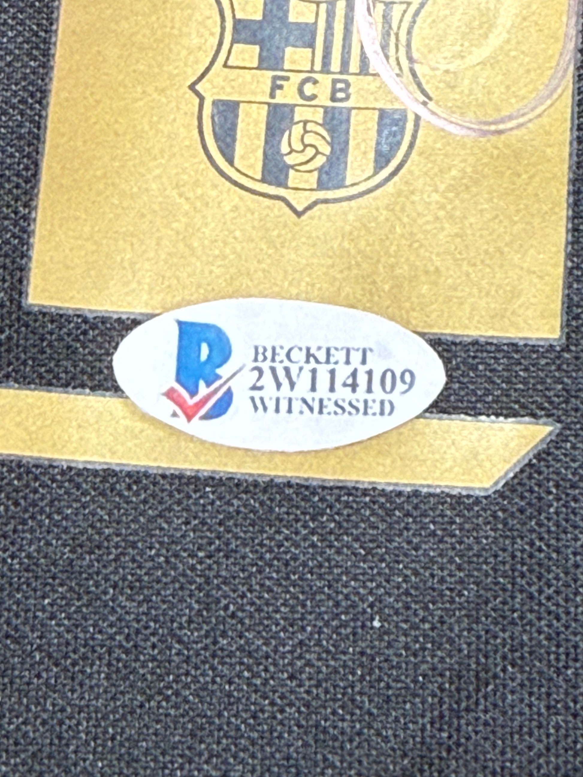 Maillot Authentique FC Barcelone saison 2020-2021 signé par Lionel Messi et certifié par Beckett authentic-signatures