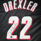 Maillot Custom Portland Trail blazers signe par Clyde Drexler certifie par Beckett authentic-signatures