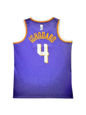 Maillot Authentique Domicile Phoenix Suns signe par Oso Ighodarovcertifie par JSA