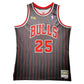 Maillot NBA Finals Authentique Mitchell and Ness Exterieur Chicago Bulls  signe par Steve Kerr certifie par PSA