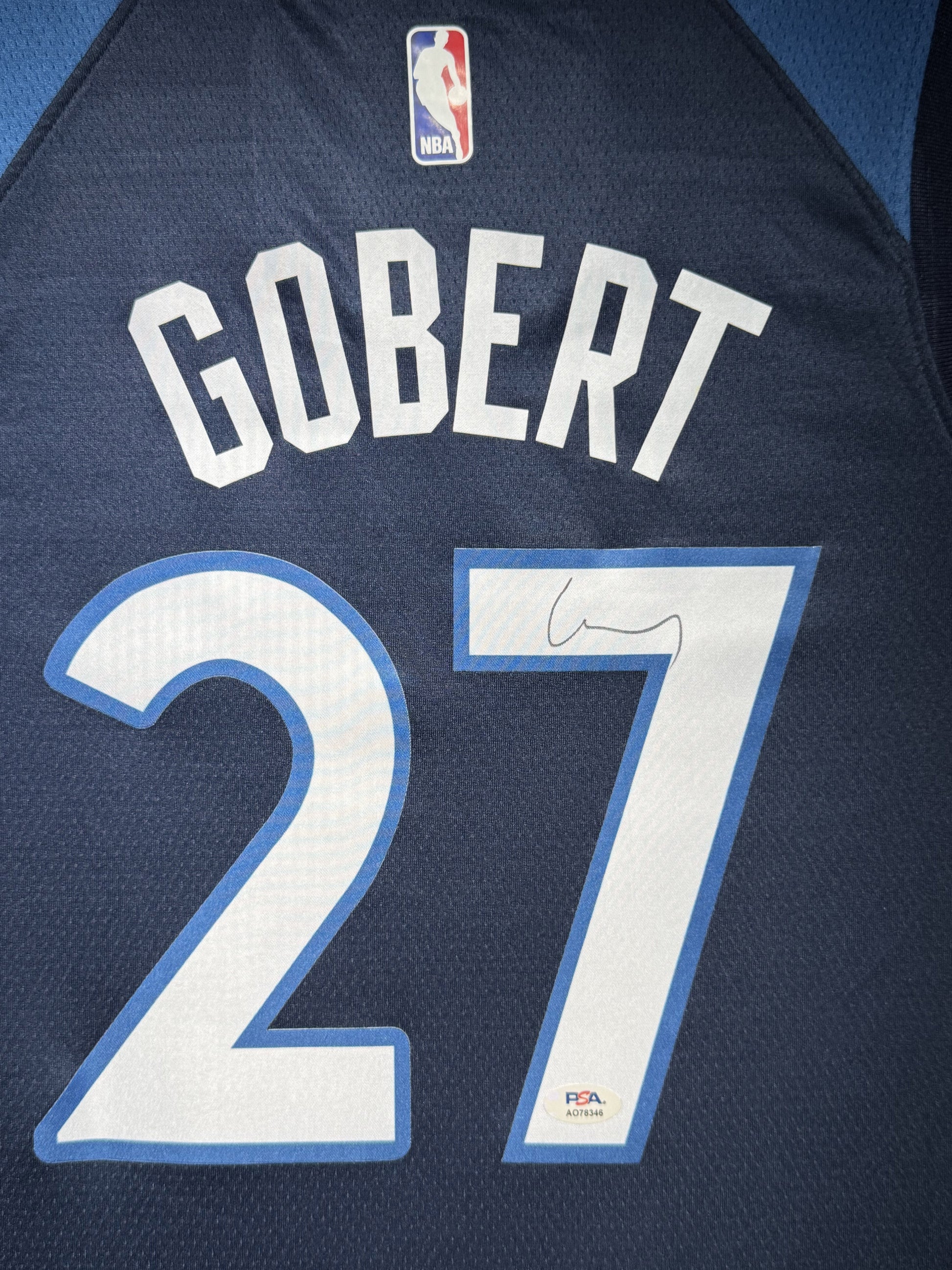 Maillot Authentique Domicile  Minnesota Grizzlies signe par Rudy Gobert certifie par PSA authentic-signatures
