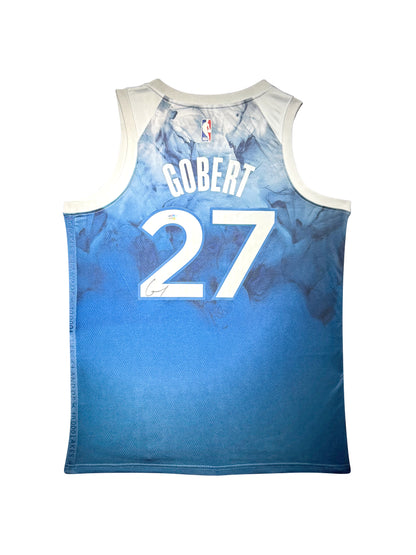 Maillot Authentique Domicile  Minnesota Grizzlies signe par Rudy Gobert certifie par PSA