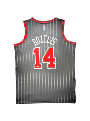 Maillot Authentique Exterieur Chicago Bulls signe par Matas Buzelis certifie par PSA