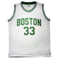 Maillot "Stats Carreer"Custom Domicile signe par Larry Bird certifie par Beckett et Larry Bird authentic-signatures