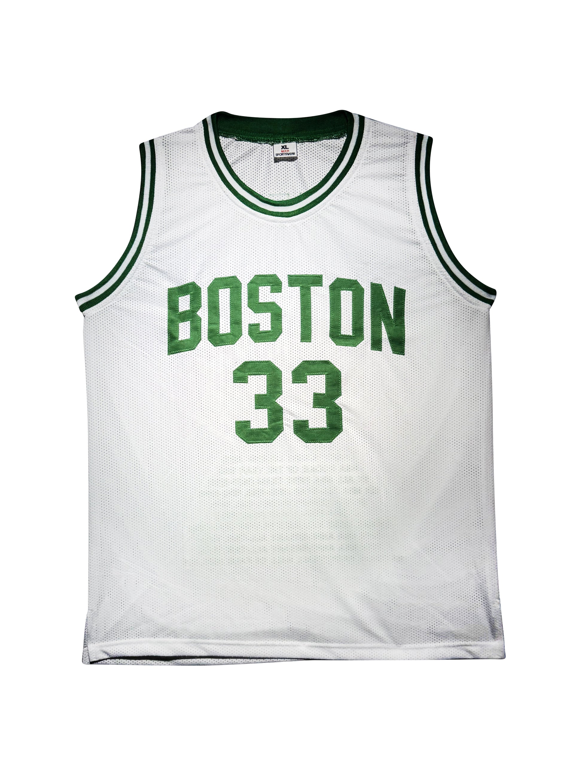 Maillot "Stats Carreer"Custom Domicile signe par Larry Bird certifie par Beckett et Larry Bird authentic-signatures
