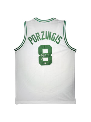 Maillot Custom Domicile signe par Kristaps Porzingis  certifie par Beckett
