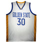 Maillot Custom Golden State Warriors signe avec Statistiques de carrière par Stephen Curry certifie par JSA authentic-signatures