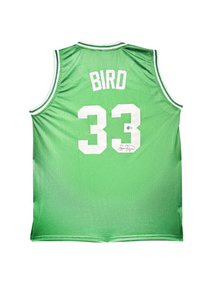 Maillot Custom Domicile signe par Larry Bird certifie par Beckett