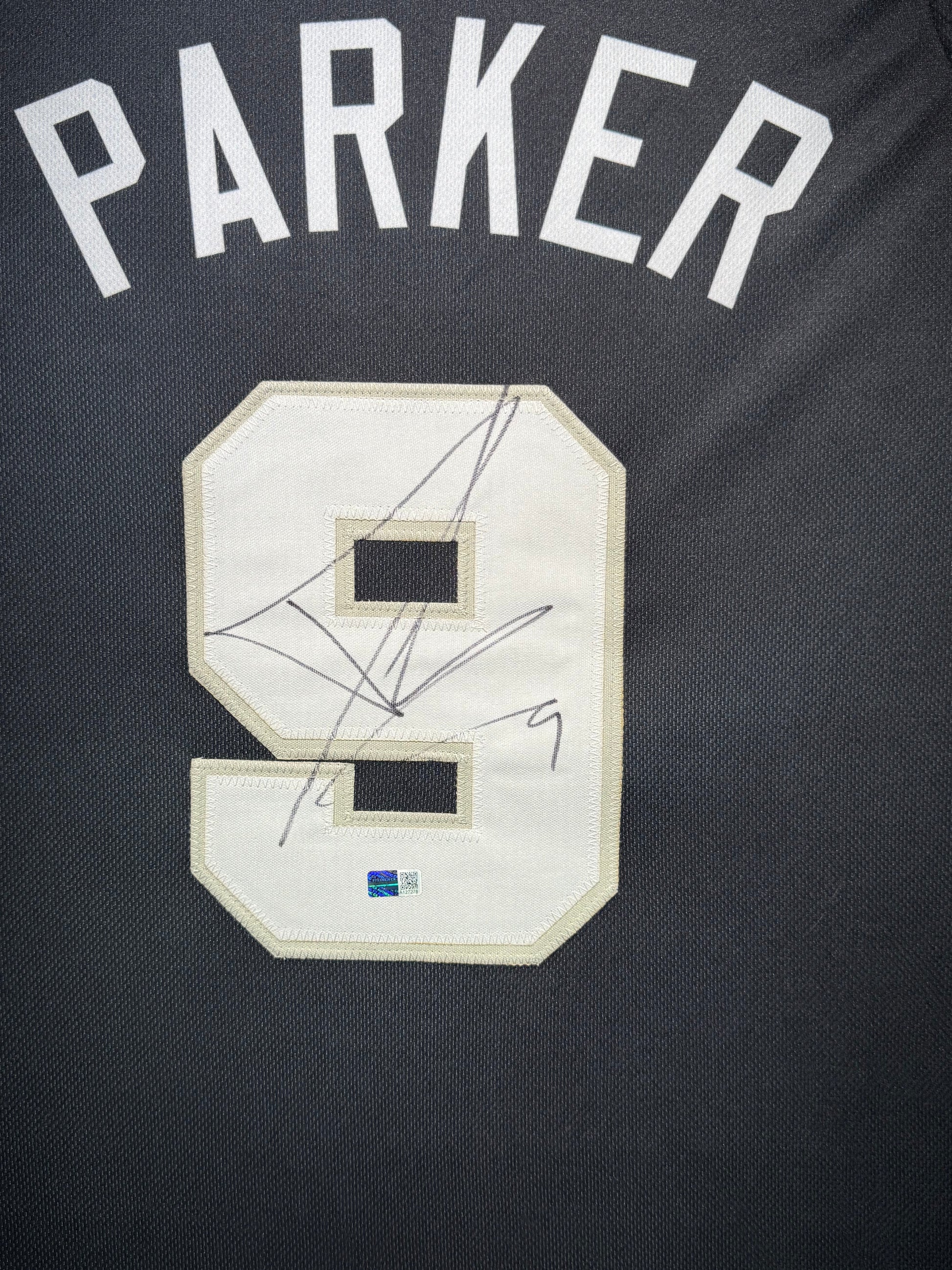 Maillot Custom Domicile San Antonio Spurs signe par Tony Parker authentic-signatures