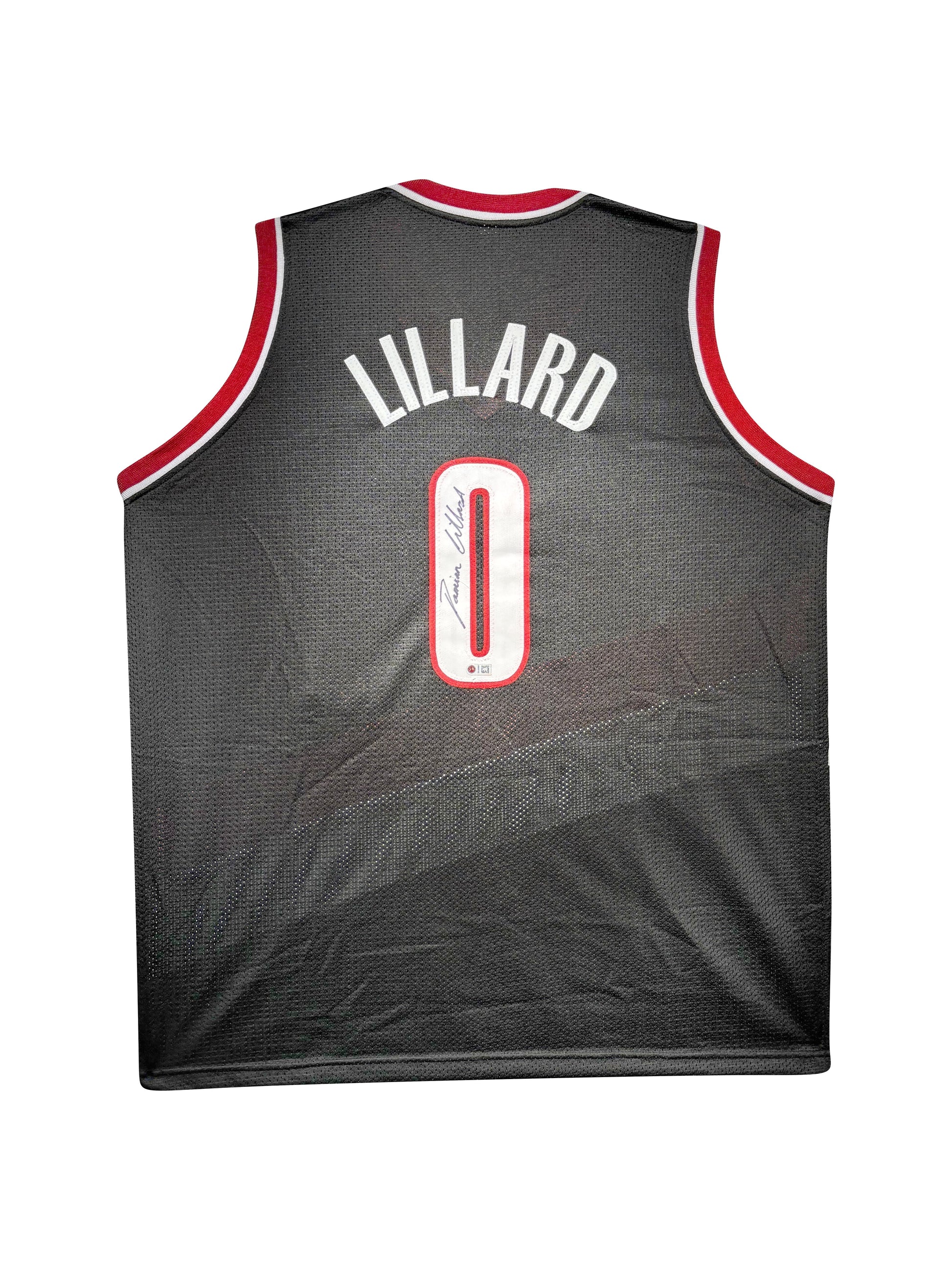 Maillot Custom Portland Trail blazers signe par Damian Lillard certifie par Damian Lillard authentic-signatures