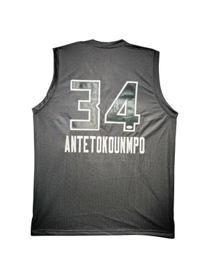 Maillot Custom Exterieur Milwaukee Bucks signe par Giannis Antetokounmpo certifie par JSA