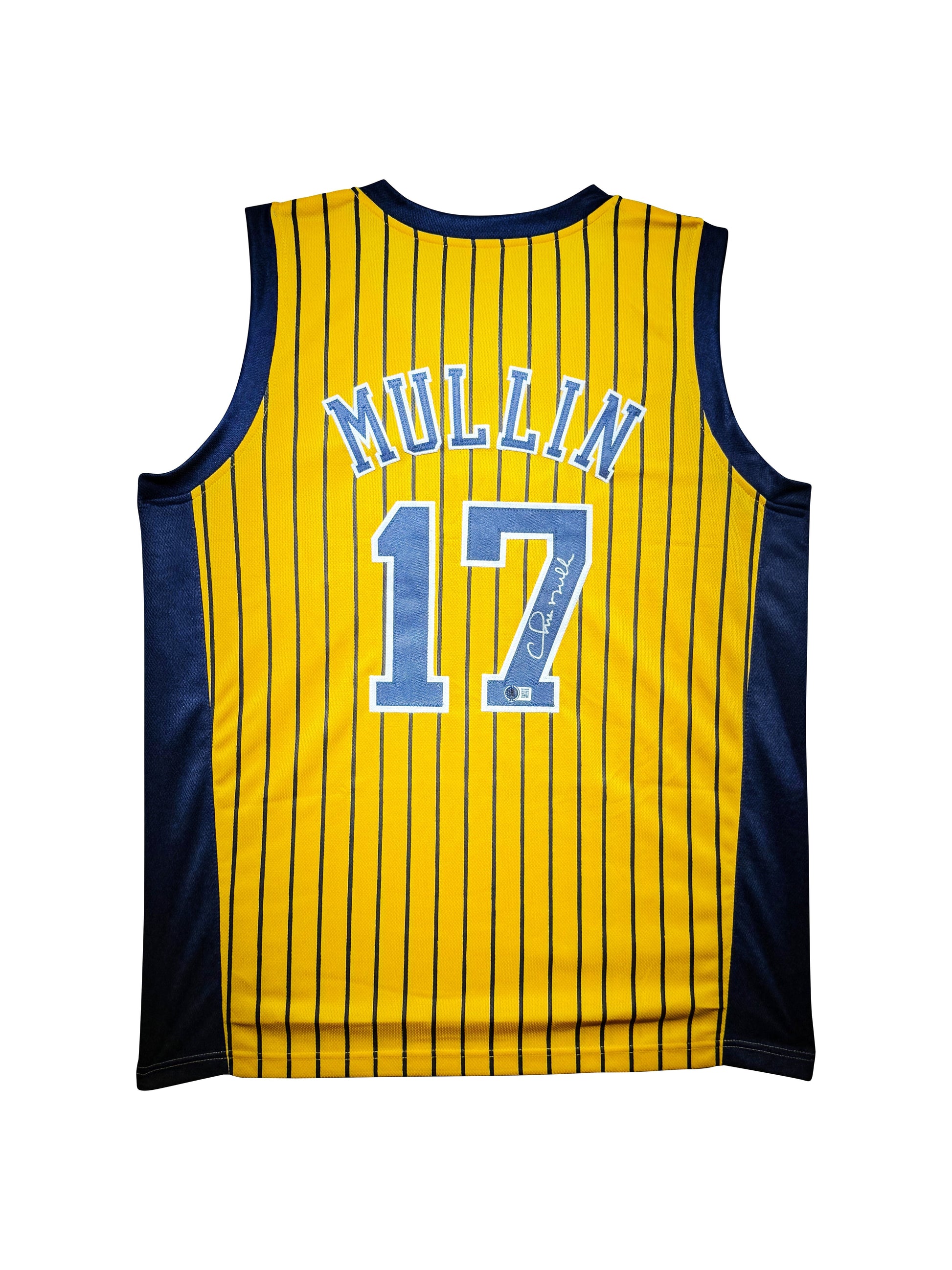 Maillot Custom Domicile Indiana Pacers  signe par Chris Mullin certifie par Beckett authentic-signatures