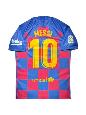 Maillot Domicile signe par Lionel Messi Fc Barcelone 2019-20 Certifie par Beckett