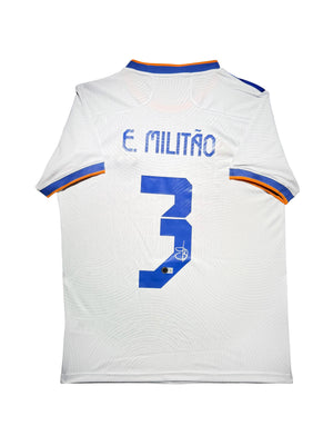 Maillot Domicile signe par Eder Militao Real Madrid CF 2021-22 Certifie par Beckett