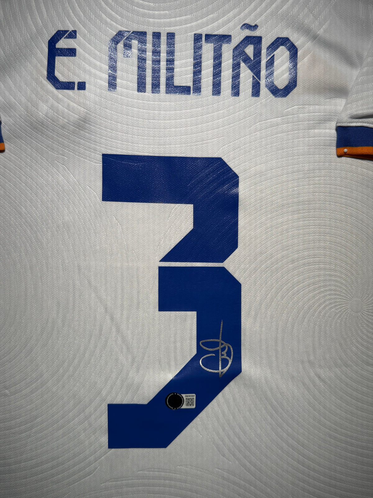 Eder Militao Signed Home 2021-22 Real Madrid Jersey, Certified by Beckett authentic-signatures Football Authentic Signatures