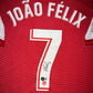 Joao Felix Signed Home 2023-24 Atletico Madrid Jersey, Certified by Beckett authentic-signatures Football Authentic Signat...