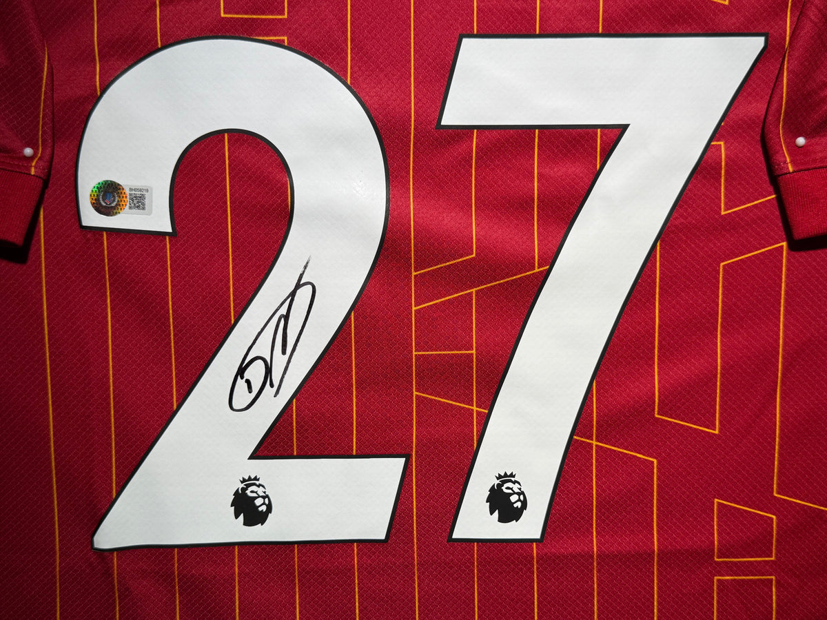 Darwin Nunez Signed Home 2024-25 Liverpool Jersey, Certified by Beckett authentic-signatures Football Authentic Signatures