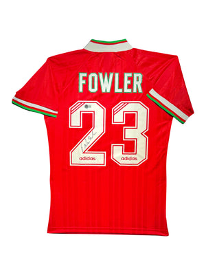 Maillot Authentique Domicile signe par Robbie Fowler Liverpool FC 1996-97 Certifie par Beckett