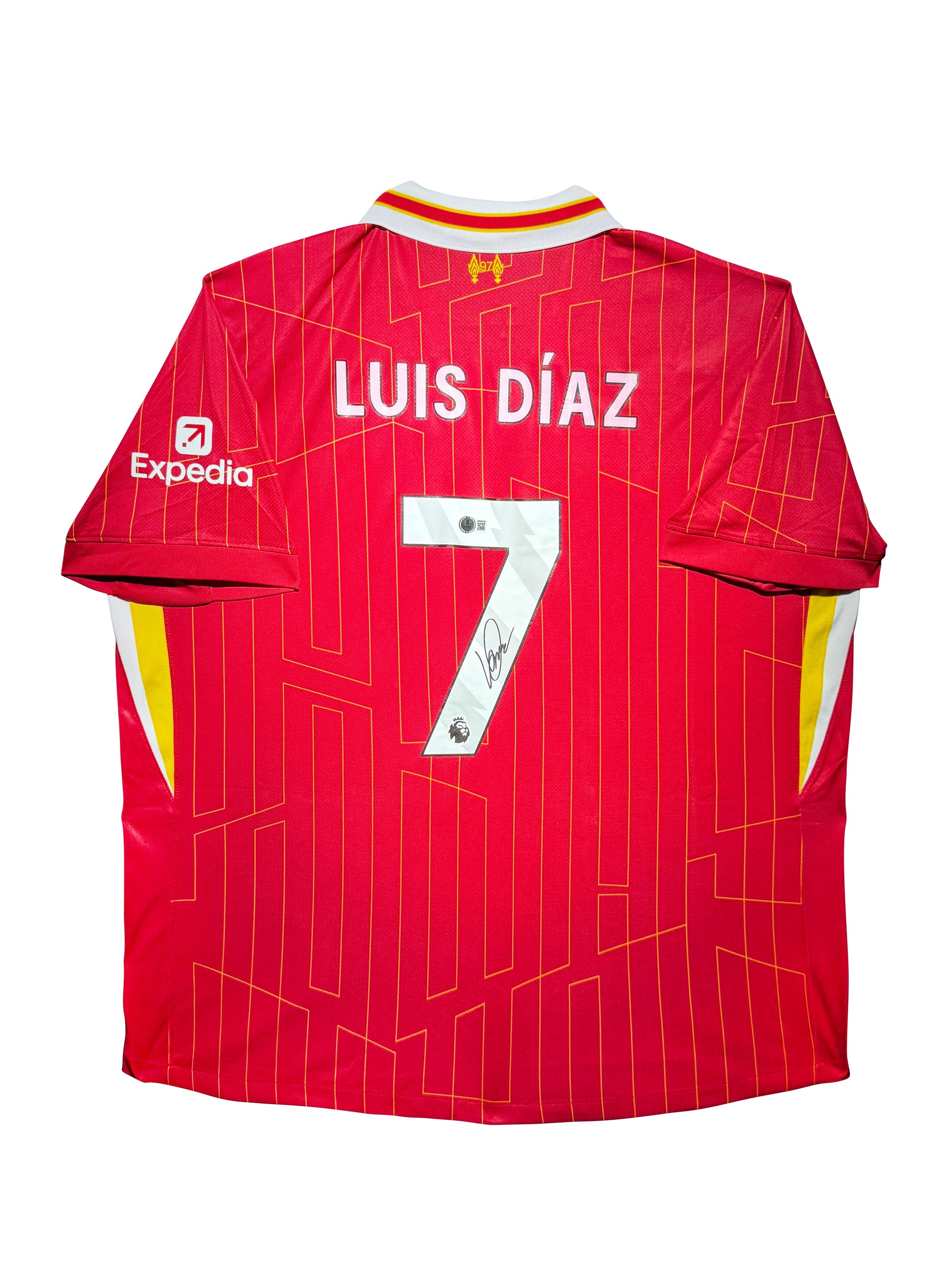 Maillot Domicile signe par Luis Diaz Liverpool  FC 2023-24 Certifie par Beckett authentic-signatures