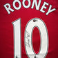 Wayne Rooney Signed Home 2009-10 Manchester United Jersey, Certified by Beckett authentic-signatures Football Authentic Si...