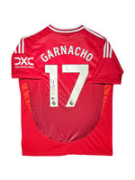 Maillot Domicile signe par Alejandro Garnacho  Manchester United  FC 2023-24 Certifie par Beckett authentic-signatures