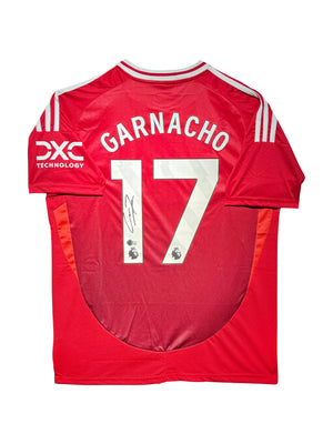 Maillot Domicile signe par Alejandro Garnacho  Manchester United  FC 2023-24 Certifie par Beckett authentic-signatures