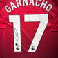 Alejandro Garnacho Signed Home 2023-24 Manchester United Jersey, Certified by Beckett authentic-signatures Football Authen...
