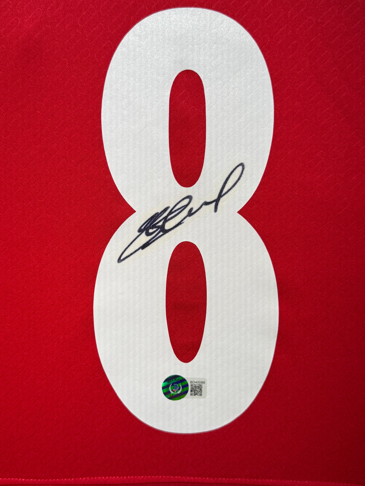 Steven Gerrard Signed Home Champions League 2005 Liverpool Jersey, Certified by Beckett authentic-signatures Football Auth...