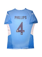 Maillot Domicile signe par Kalvin Phillips Manchester City FC 2022-23 Certifie par Beckett authentic-signatures