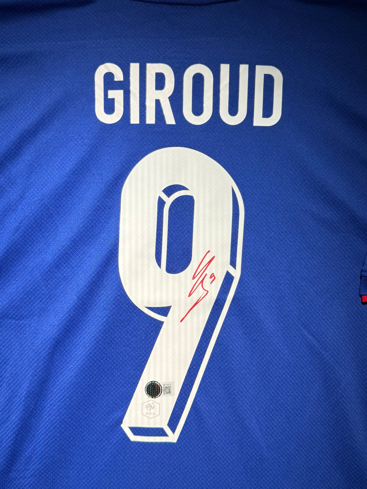 Olivier Giroud Signed Home Euro 2020 France Jersey, Certified by Beckett authentic-signatures Football Authentic Signatures