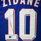 Maillot Domicile Equipe de France Edition Coupe du Monde 1998 signe par Zinedine Zidane et certifie par Beckett