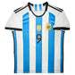 Maillot Domicile Equipe d'Argentine Edition Coupe du Monde 2022 signe par Julian Alvarez et Certifie par Beckett authentic-signatures