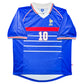 Maillot Domicile Equipe de France Edition Coupe du Monde 1998 signe par Zinedine Zidane et certifie par Beckett