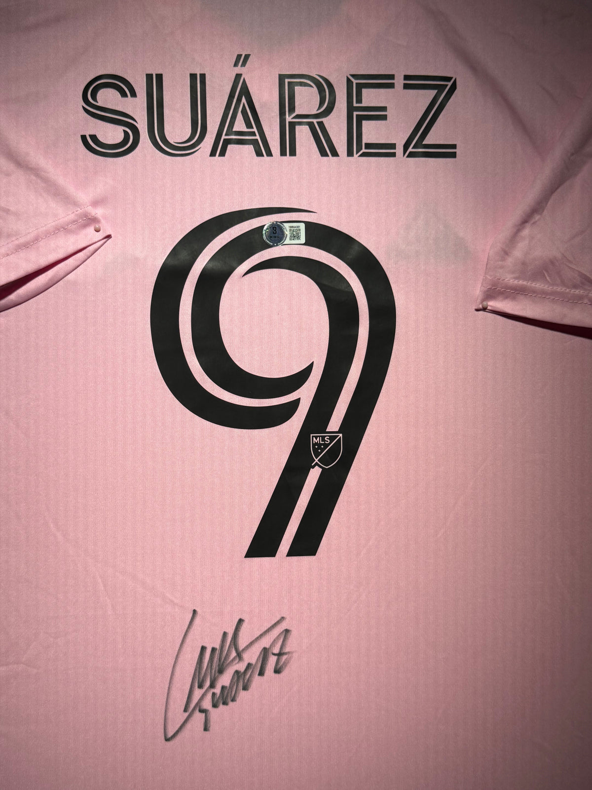 Luis Suarez Signed Away 2024 Inter Miami Jersey, Certified by Beckett authentic-signatures Football Authentic Signatures