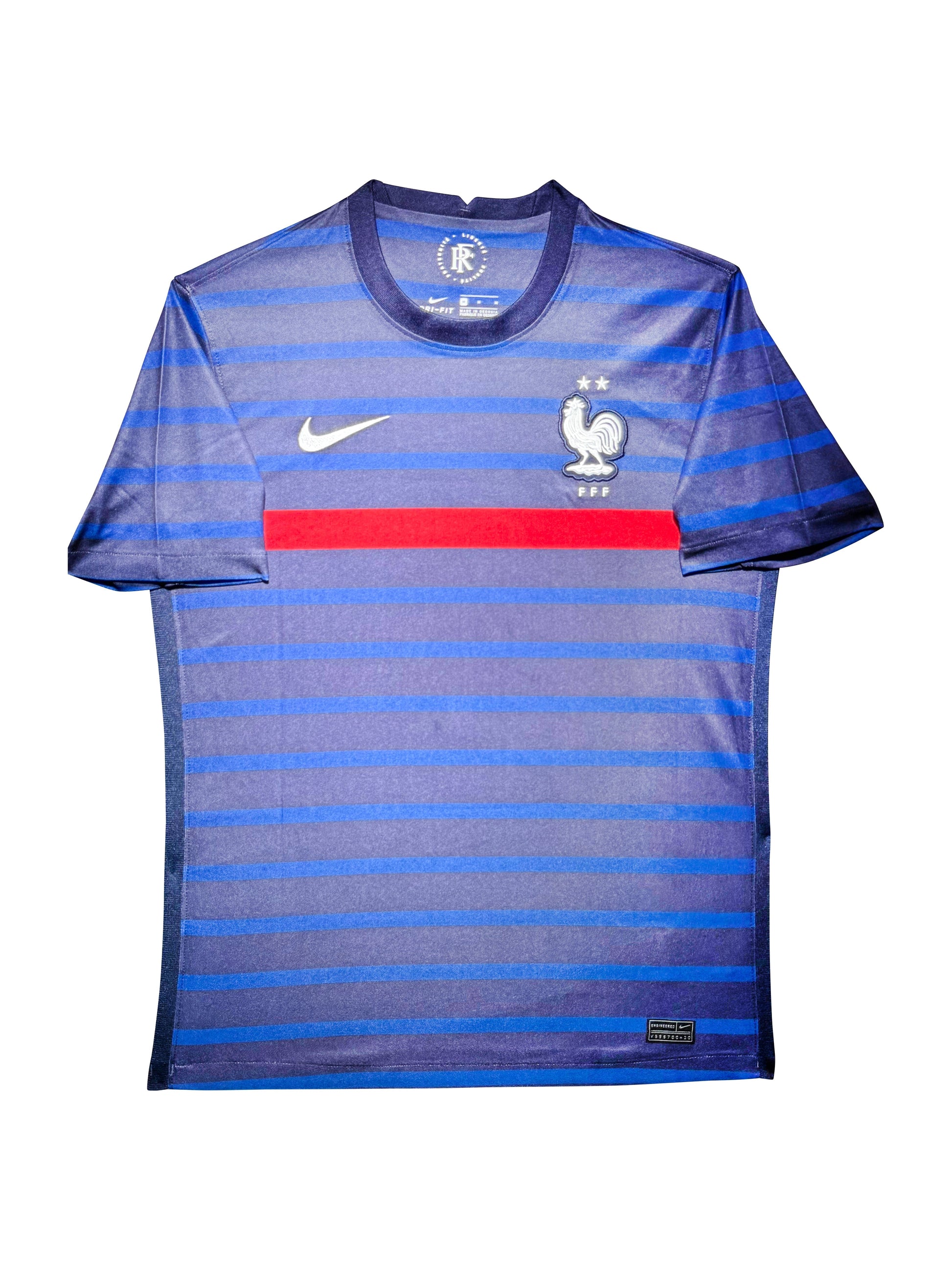 Maillot Domicile Equipe de France Edition Euro 2020 signe par Antoine Griezmann  certifie par Beckett authentic-signatures