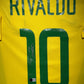 Rivaldo Signed Home World Cup 2002 Brazil Jersey, Certified by Beckett authentic-signatures Football Authentic Signatures