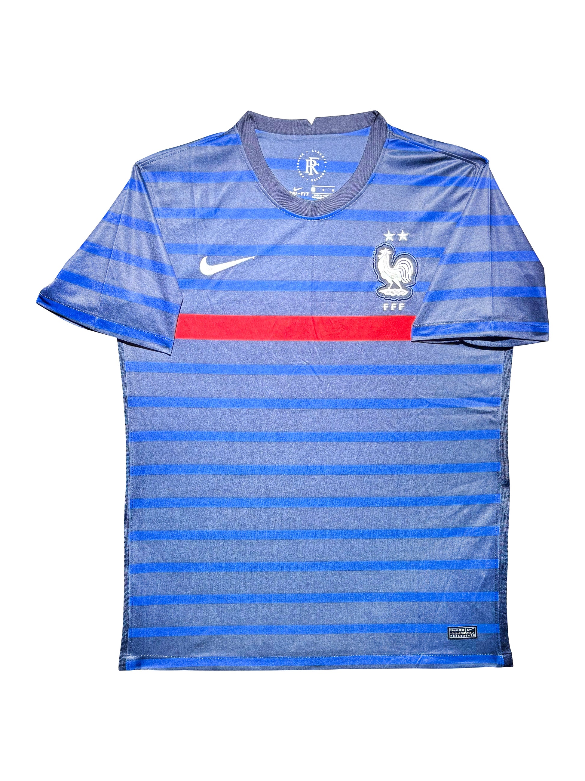 Maillot Domicile Equipe de France signe par Karim Benzema et certifie par Beckett authentic-signatures