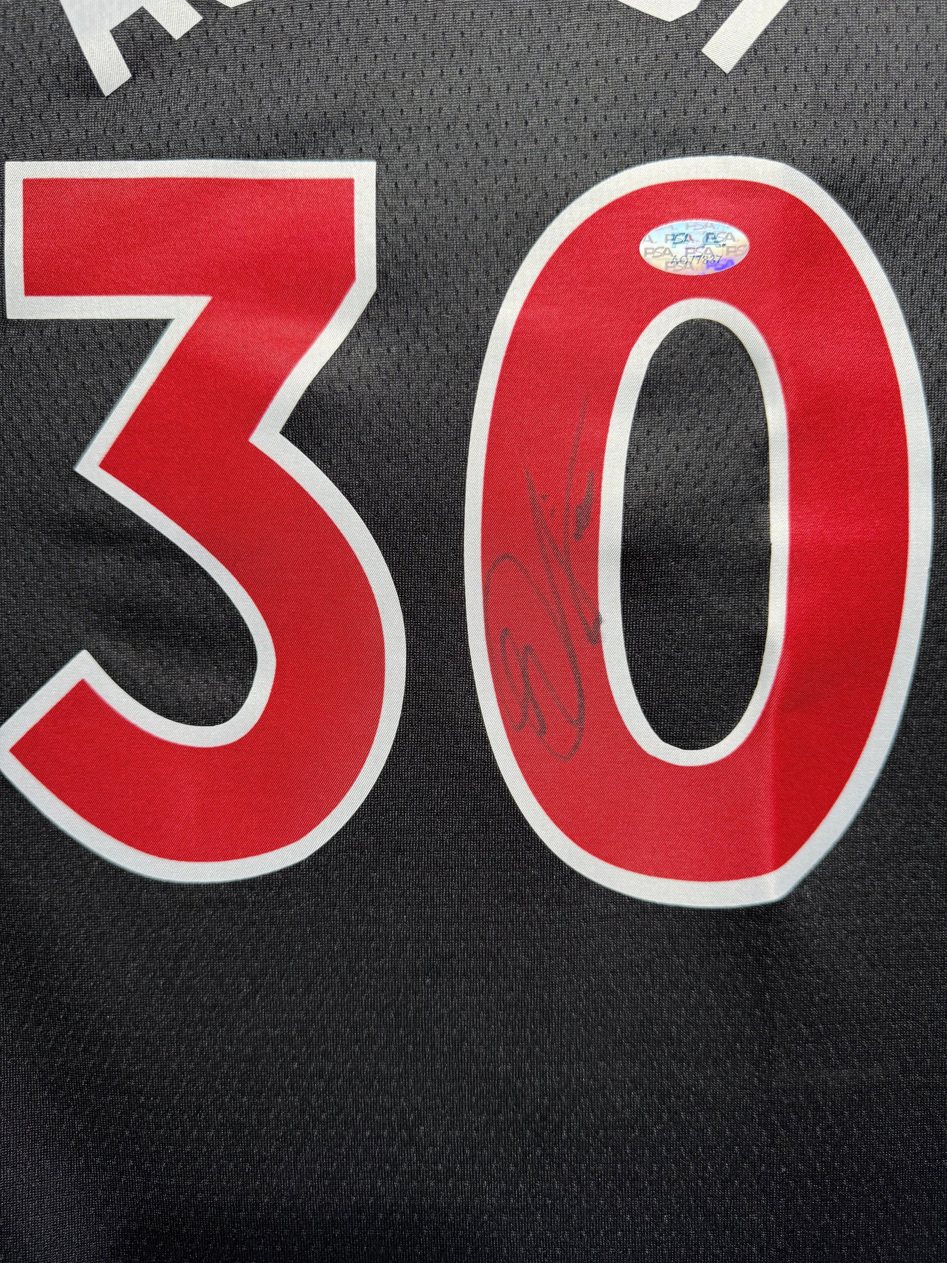 Maillot Authentique Toronto Raptors Domicile signe par Ochai Agbagi et certifie par PSA authentic-signatures