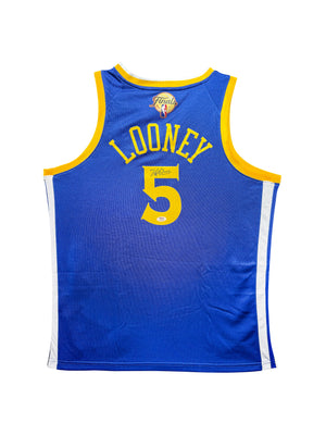 Maillot Authentique Finals Patch Golden Sate Warriors signe par Kevon Looney et certifie par PSA