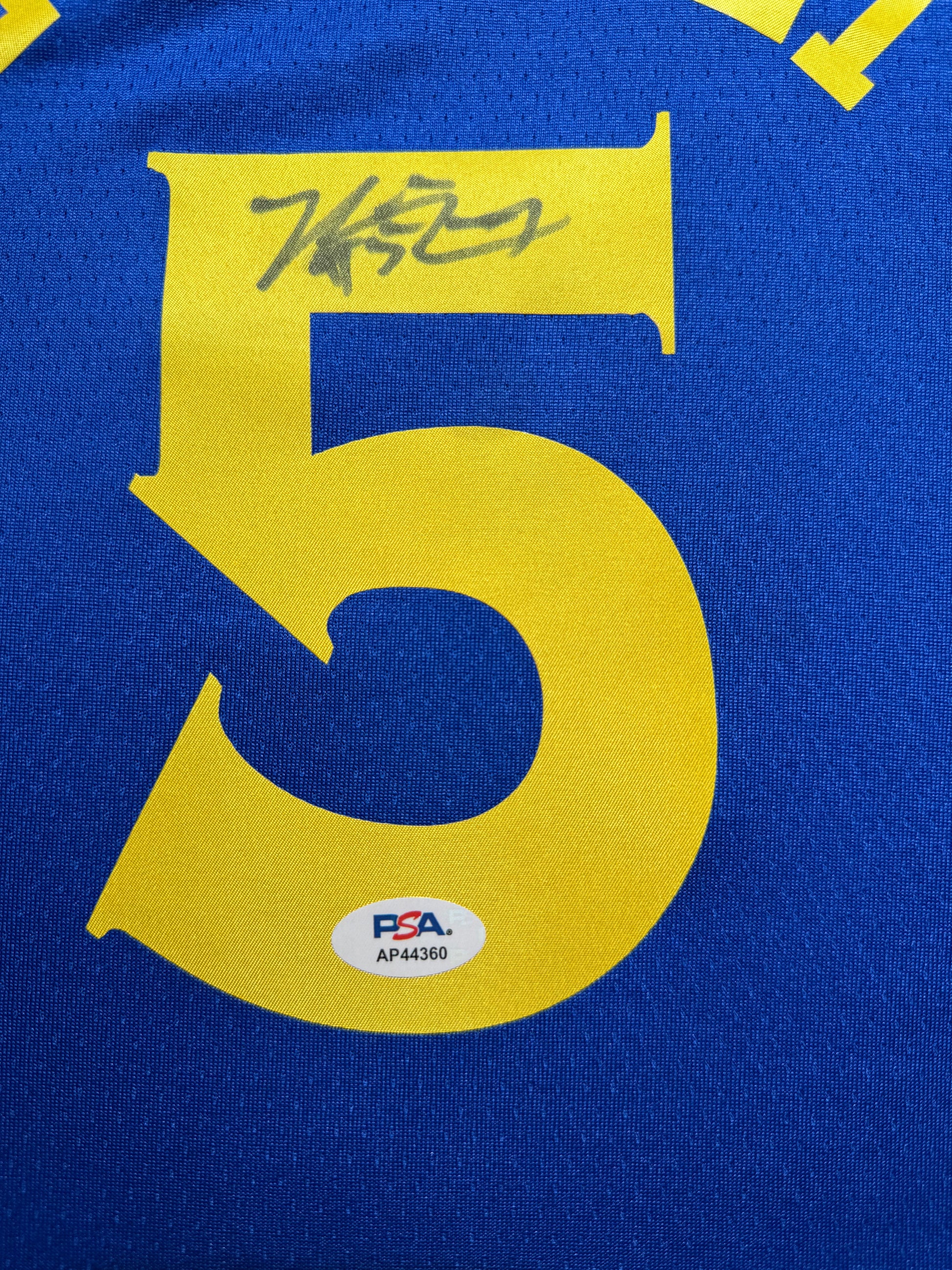 Maillot Authentique NBA Finals Golden Sate Warriors signe par Kevon Looney et certifie par PSA authentic-signatures