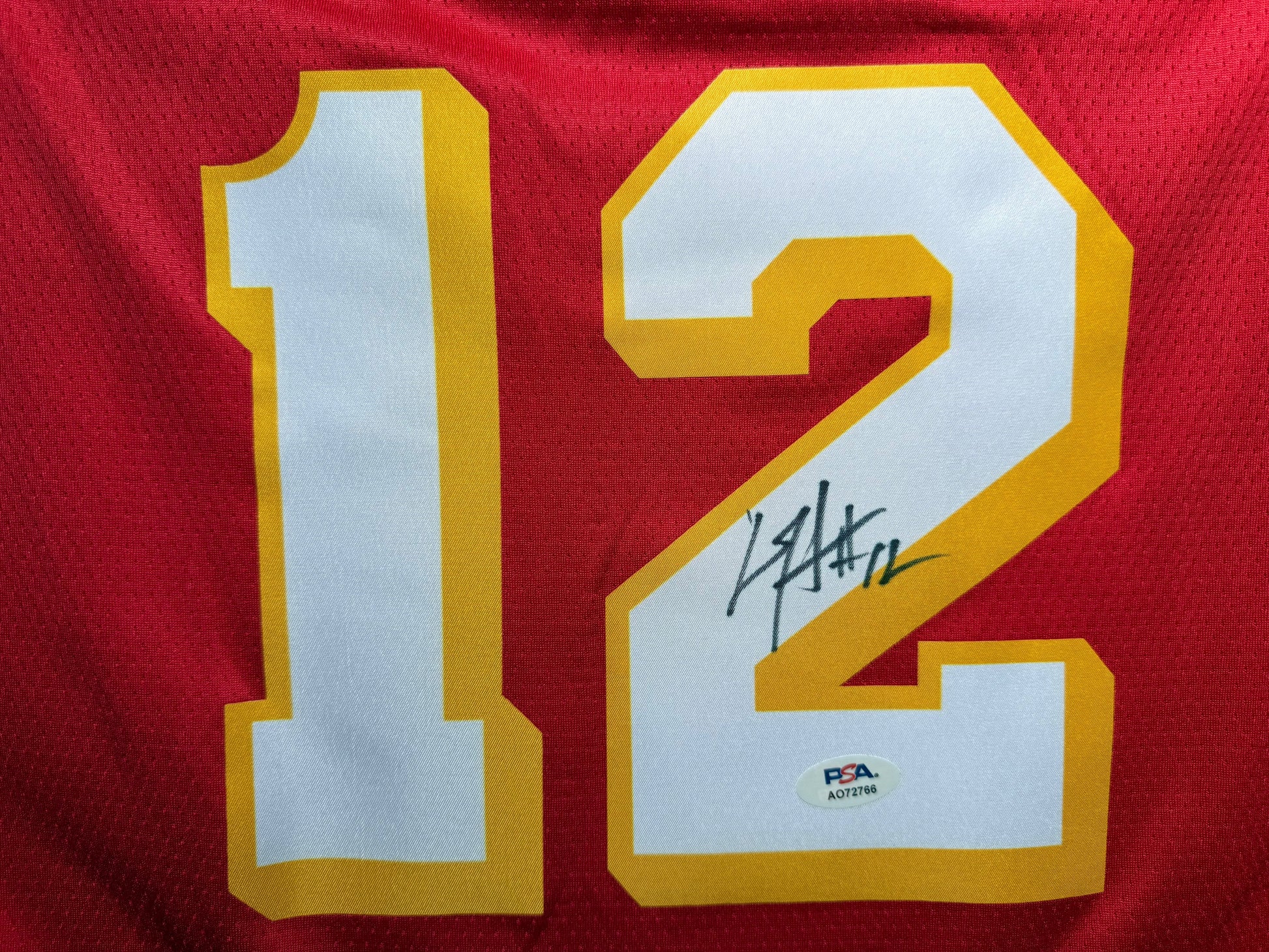 Maillot Authentique Atlanta Hawks Domicile signe par De'Andre Hunter et certifie par Beckett authentic-signatures