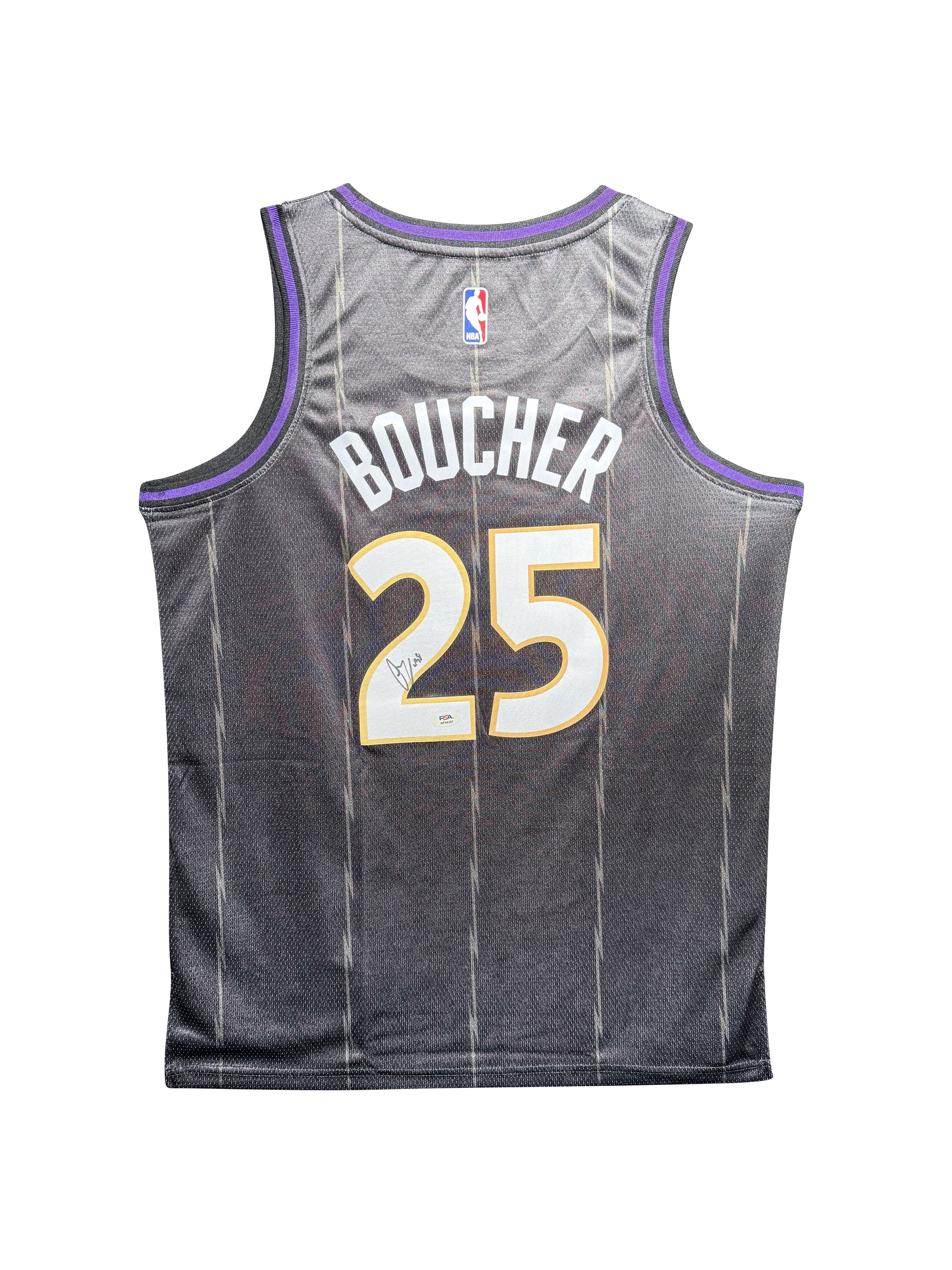 Maillot Authentique Toronto Raptors Domicile signe par Chris Boucher et certifie par PSA authentic-signatures