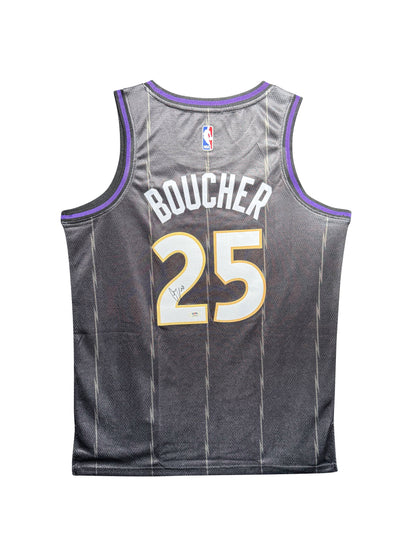 Maillot Authentique Toronto Raptors Domicile signe par Chris Boucher et certifie par PSA authentic-signatures